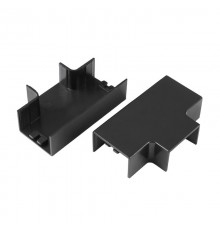 Т-образный угол 15х10 черный (4 шт/комп) для кабельного канала  PR08.12865  Промрукав