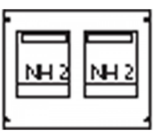 Пластрон для 2 NH2 2ряда/3 рейки  AG92  ABB