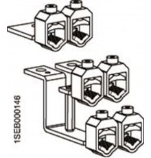 Набор 2-х местн. V-образных зажимов для XLBM, 2х16-35/2х50-185 (3 шт.)  1SEP408268R0001  ABB