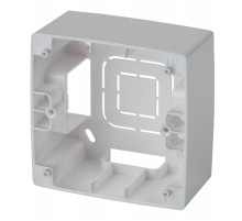 12-6101-03 ЭРА Коробка наклад. монтажа 1 пост, Эра12, алюминий  Б0043162  ЭРА