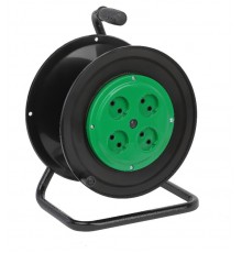 Катушка пластиковая RP-4 для подключения провода 4 розетки без заземления  Б0055421  ЭРА