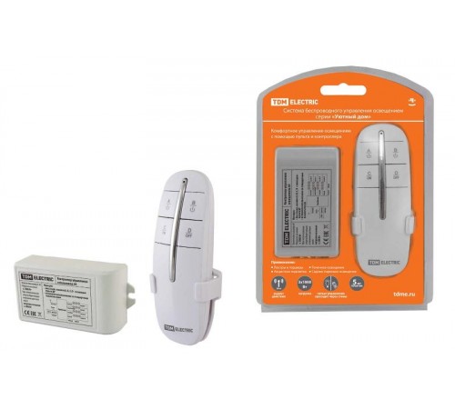 Комплект для беспроводного управления освещением ПУ2-МK-4 (4 канала) "Уютный дом"  SQ1508-0107  TDM