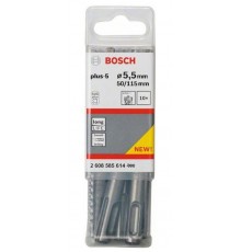 Буры 10шт SDS plus-5, 5.5x50x115  2608585614  BOSCH