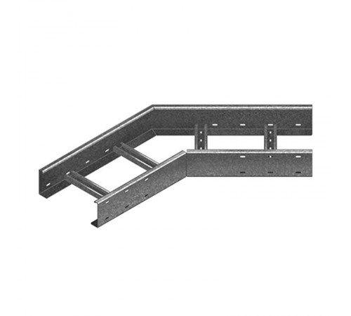 Поворот 45 град. для лестничного лотка ЛКР 200х160, толщ. 2,0 мм, гор. цинк, 330026  ПЛЛКР45-200х160-2,0-ГЦ   Ostec