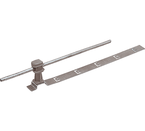 Держатель проводника круглого 6-8 мм для черепичной кровли серый, оцинк.91037Ezetek