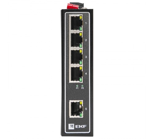 Промышленный неуправляемый коммутатор EKF TSX-100 5 портов 10/100 Мбит/с  TSX-100-UN-5  EKF