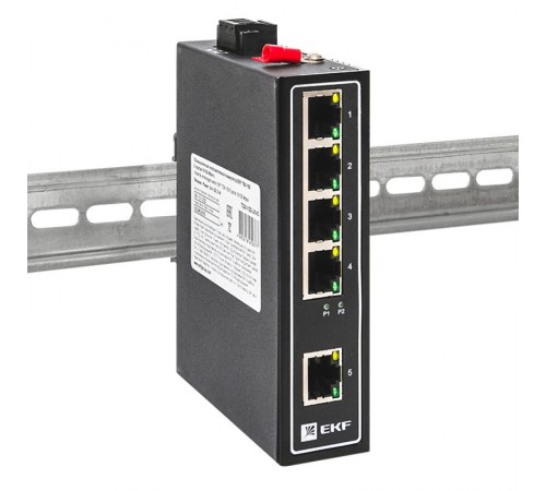 Промышленный неуправляемый коммутатор EKF TSX-100 5 портов 10/100 Мбит/с  TSX-100-UN-5  EKF
