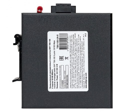 Промышленный неуправляемый коммутатор EKF TSX-100 5 портов 10/100 Мбит/с  TSX-100-UN-5  EKF