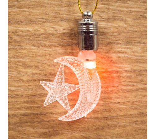 Фигурка подвесная "Месяц" RGB 8*5,5 см  501-092  NEON-NIGHT