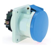 Розетка встраиваемая 63A 3р(2P+PE) 6h 230V IP44 фланец 107x100 1307 I 1307-Bals I Bals