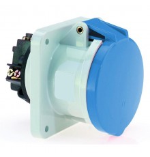 Розетка встраиваемая 63A 3р(2P+PE) 6h 230V IP44 фланец 107x100 1307 I 1307-Bals I Bals