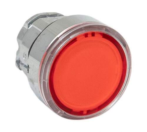 Механизм исполнительный кнопки XB4 красный плоский возвратный без фиксации, с подсветкой IP65  XB4BW-R-65  EKF