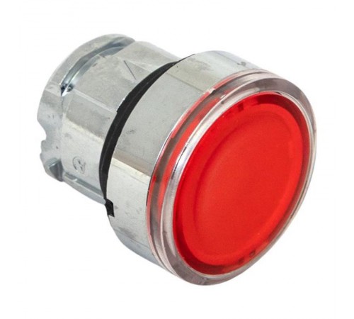 Механизм исполнительный кнопки XB4 красный плоский возвратный без фиксации, с подсветкой IP65  XB4BW-R-65  EKF