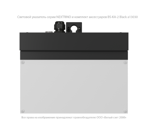 Световой указатель аварийного освещения BS-NEXTRINO-10-S1-24 Black  a15528  Белый свет