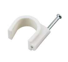 Крепеж кабеля круглый 20 мм, белый (упак. 50 шт)  07-4020  REXANT