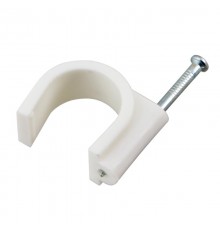 Крепеж кабеля круглый 20 мм, белый (упак. 50 шт)  07-4020  REXANT