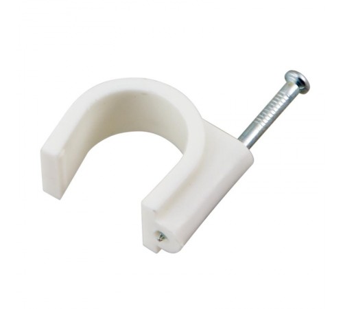 Крепеж кабеля круглый 20 мм, белый (упак. 50 шт)  07-4020  REXANT