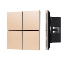 INTELLIGENT ARLIGHT Кнопочная панель KNX-304-23-IN Champagne (BUS, Frameless) (IARL, IP20 Металл, 2 года)  039665  Arlight