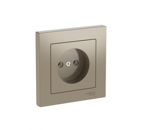 AtlasDesign Шампань Розетка без заземления, 16А, (в сборе с рамкой), быстрозажимные клеммы  ATN000540S  SE