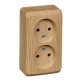 Этюд Сосна О/У Розетка 2-ая без заземления без шторок  PA16-005D  SE