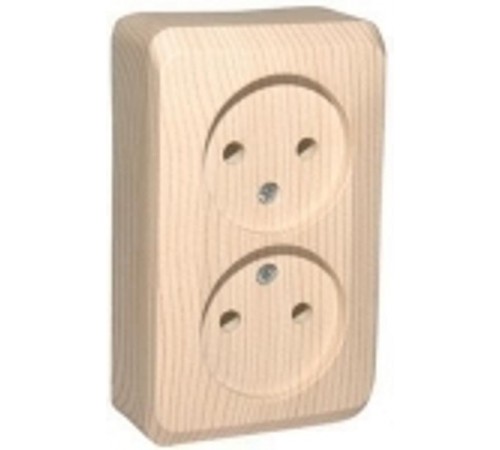 Этюд Сосна О/У Розетка 2-ая без заземления без шторок  PA16-005D  SE