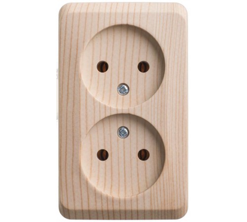 Этюд Сосна О/У Розетка 2-ая без заземления без шторок  PA16-005D  SE