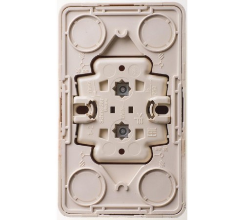 Этюд Сосна О/У Розетка 2-ая без заземления без шторок  PA16-005D  SE