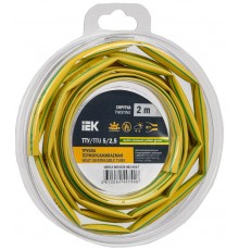 Трубка термоусадочная ТТУ нг-LS 5/2,5 жел-зел. (2м/упак) IEK  UDR12-005-D25-002-K52-T  IEK