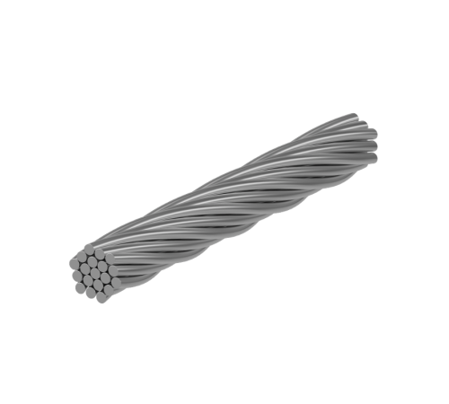Грозозащитный трос D=9,1 мм  GTR-D9.1  КМ-профиль