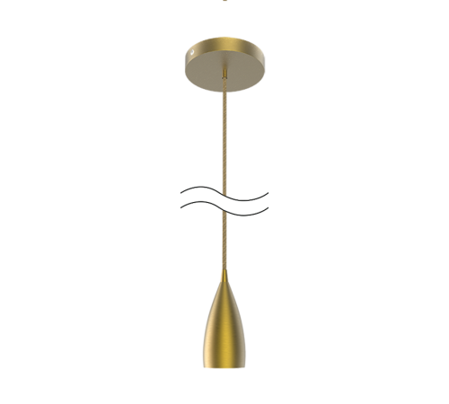 Светильник подвесной шнур под лампу Decor PL032 бронзовый E27, 1 м, 1/40  PL032  Gauss