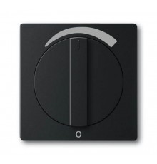 Плата центр. (накладка) с поворотной ручкой для регуляторов громкости WHD, серия solo/future, цвет чёрный бархат  1710-0-3892   2CKA001710A3892  AB