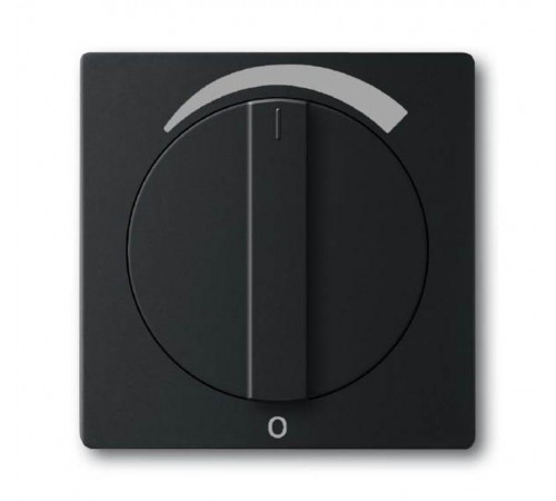 Плата центр. (накладка) с поворотной ручкой для регуляторов громкости WHD, серия solo/future, цвет чёрный бархат  1710-0-3892   2CKA001710A3892  AB