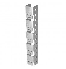 Универсальное крепление к сетке безвинтовое для одной консоли, толщ. 2,0 мм, гор. цинк  УКСБ-1-2,0-ГЦ  OSTEC