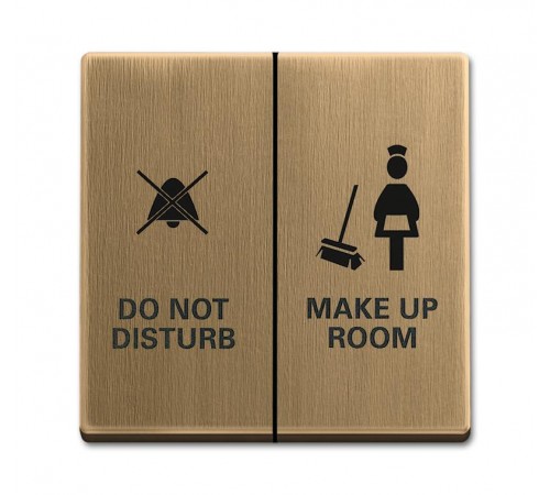 Клавиша Уборка/Не беспокоить, серия Династия, Латунь античная  1751-0-3119   2CKA001751A3119  ABB