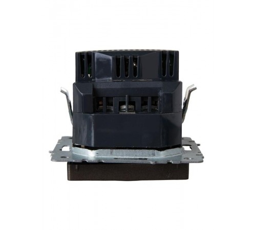 BRITE Розетка с заземлением со шторками 16А с USB A+A 3,1А РЮш10-2-БрТБ темная бронза  BR-R14-16-U21-D31-K45  IEK