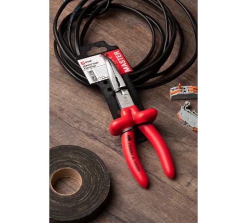 Длинногубцы изогнутые Master 200 мм 1000В EKF Basicdgi-200-mas-inEKF