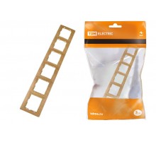 Рамка 6 постовая горизонтальная "ЭКО" (сосна) "Таймыр"  SQ1814-0234  TDM