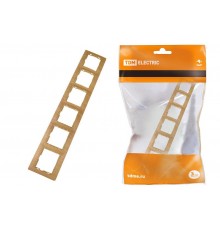 Рамка 6 постовая горизонтальная "ЭКО" (сосна) "Таймыр"  SQ1814-0234  TDM