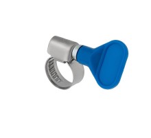 Хомут червячный 10-16/9-0,7мм, с ключом, нержавеющая сталь W2, (50 шт/уп)  07-0710-1  REXANT