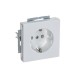 Розетка SCHUKO 16А 250В серия solo/future цвет davos/альпийский белый  2011-0-6207   2CKA002011A6207  ABB