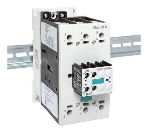 Комплект КМЭ 90А 230В АС с дополнительными контактами 1НО+1НЗ EKF AVERES  ctr-s-90-00-230-av-22  EKF