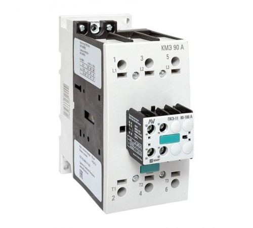 Комплект КМЭ 90А 230В АС с дополнительными контактами 1НО+1НЗ EKF AVERES  ctr-s-90-00-230-av-22  EKF
