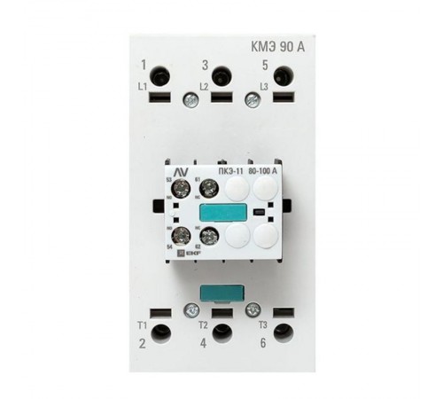Комплект КМЭ 90А 230В АС с дополнительными контактами 1НО+1НЗ EKF AVERES  ctr-s-90-00-230-av-22  EKF