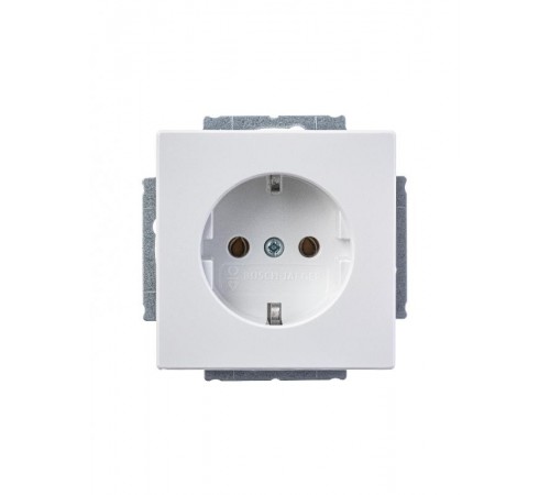 Розетка SCHUKO 16А 250В серия solo/future цвет davos/альпийский белый  2011-0-6207   2CKA002011A6207  ABB