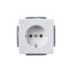 Розетка SCHUKO 16А 250В серия solo/future цвет davos/альпийский белый  2011-0-6207   2CKA002011A6207  ABB