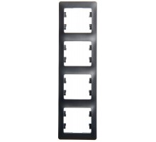 Glossa Антрацит Рамка 4-ая, вертикальная  GSL000708  SE