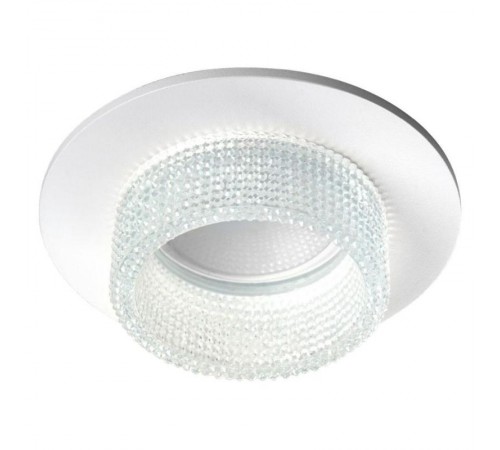 Светильник точечный встраиваемый декоративный DL3011 MR16 50W G5.3 "круг", белый  41414  Feron