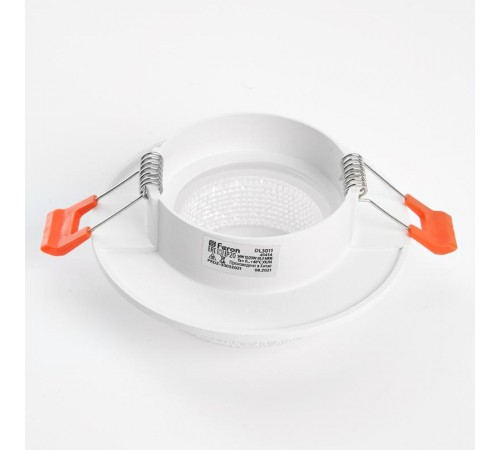 Светильник точечный встраиваемый декоративный DL3011 MR16 50W G5.3 "круг", белый  41414  Feron