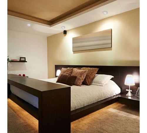 Светильник точечный встраиваемый декоративный DL3011 MR16 50W G5.3 "круг", белый  41414  Feron