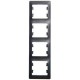 Glossa Антрацит Рамка 4-ая, вертикальная  GSL000708  SE